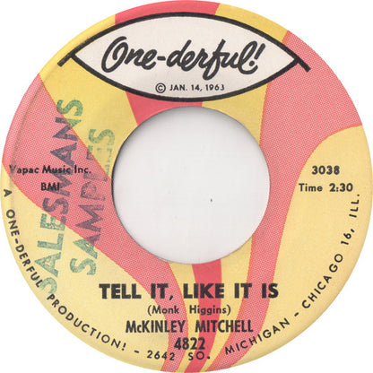 McKinley Mitchell : Uncle Willie / Tell It, Like It Is (7", Single)