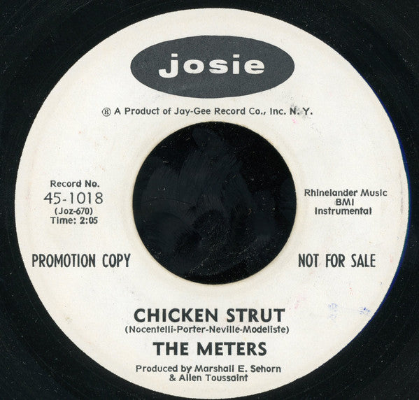 The Meters : Chicken Strut (7", Single, Promo)