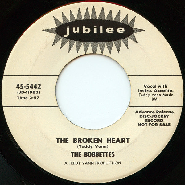 The Bobbettes : The Broken Heart / Mama Papa (7", Single, Promo)