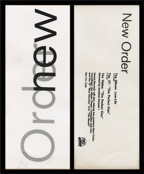 New Order : The Perfect Kiss (7", Single, Promo, Styrene, All)