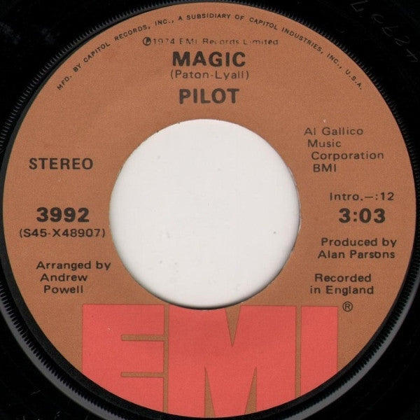 Pilot : Magic (7", Single, Jac)
