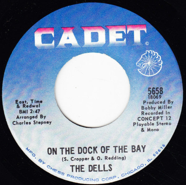 The Dells : On The Dock Of The Bay / When I'm In Your Arms (7", Single)