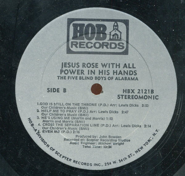 Five Blind Boys Of Alabama : Jesus Rose With All Power In His Hands (LP)