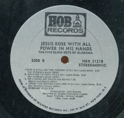 Five Blind Boys Of Alabama : Jesus Rose With All Power In His Hands (LP)