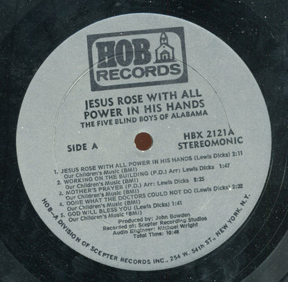 Five Blind Boys Of Alabama : Jesus Rose With All Power In His Hands (LP)