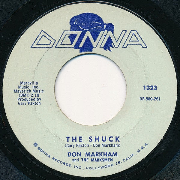 Don Markham & The Marksmen : The Shuck / Hully Gully Trumpets (7", Single, Styrene)