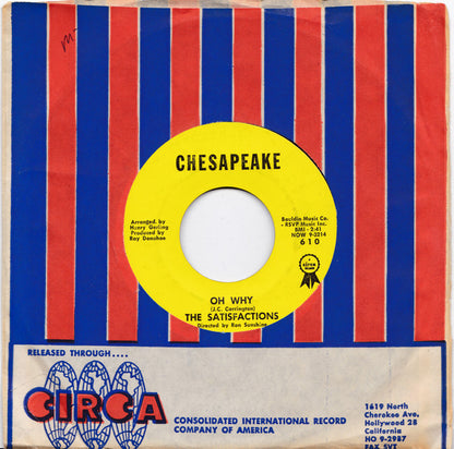 The Satisfactions (5) : We Will Walk Together / Oh Why (7", Mono, Styrene)