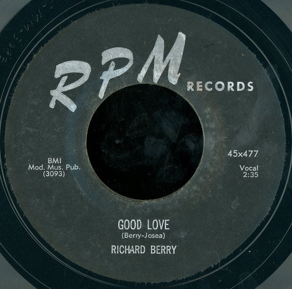 Richard Berry : Wait For Me / Good Love (7", Single, Styrene)