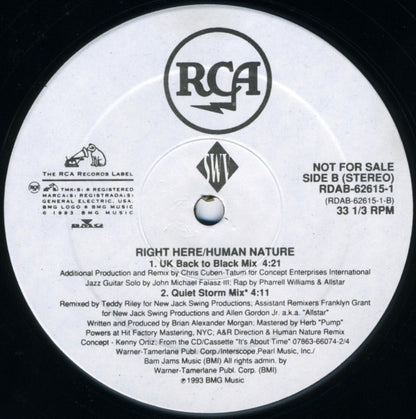 SWV : Right Here / Human Nature (12", Single, Promo)