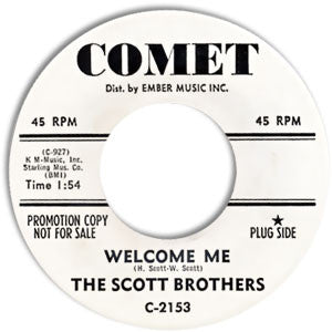 The Scott Brothers : Welcome Me / Letter From My Baby (7", Promo)