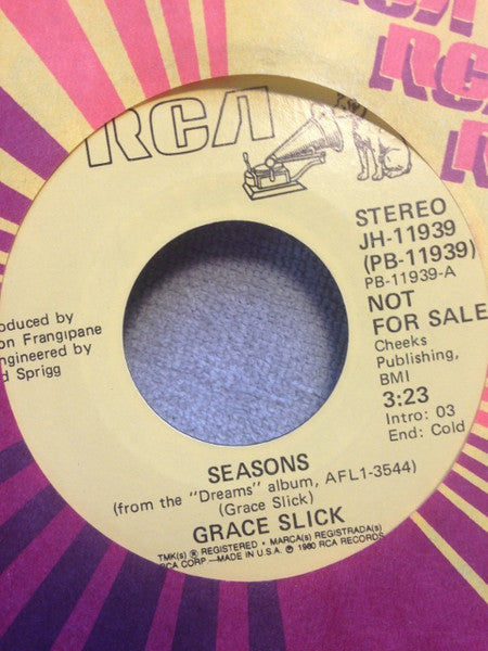 Grace Slick : Seasons (7", Promo)