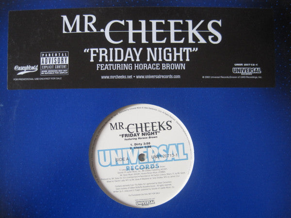 Mr. Cheeks Featuring Horace Brown : Friday Night (12", Single, Promo)