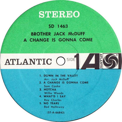 Brother Jack McDuff : A Change Is Gonna Come (LP)