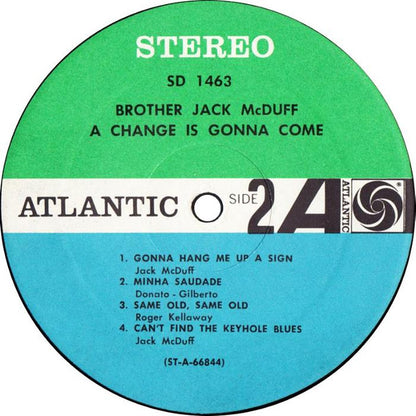 Brother Jack McDuff : A Change Is Gonna Come (LP)