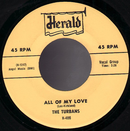 The Turbans : It Was A Nite Like This / All Of My Love (7", Single, RE)