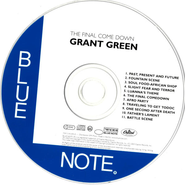 Grant Green : The Final Comedown (CD, Album, RE)
