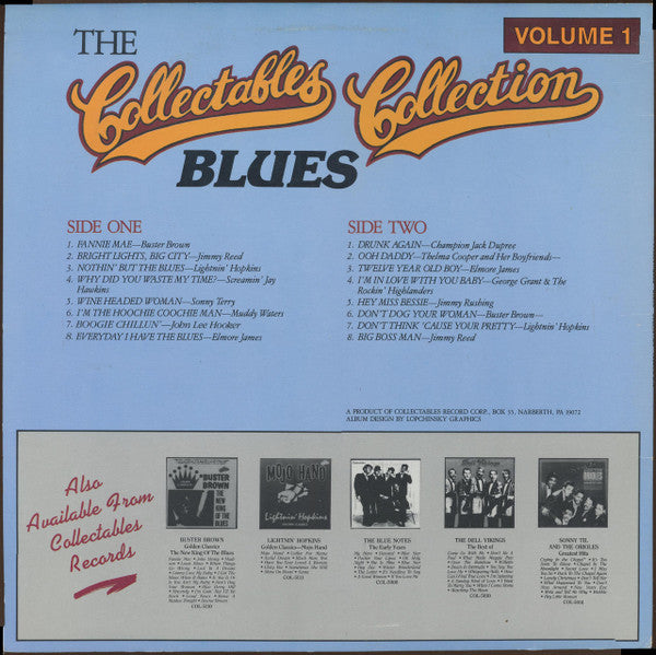 Various : The Collectables "Blues" Collection Volume 1 (LP, Comp)