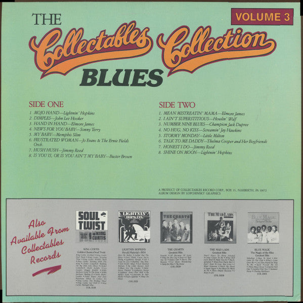 Various : The Collectables "Blues" Collection Volume 3 (LP, Comp)