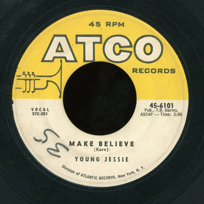 Young Jessie : Shuffle In The Gravel / Make Believe (7")