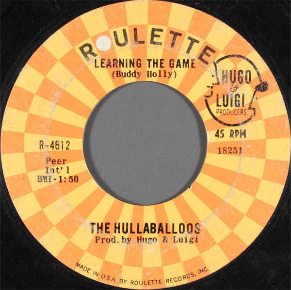 The Hullaballoos : Learning The Game (7", Single, Styrene)