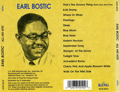 Earl Bostic : All His Hits (CD, Album, Comp)