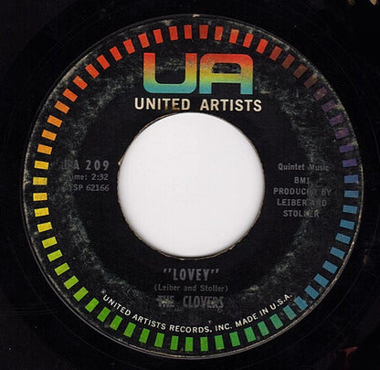 The Clovers : Lovey / One Mint Julep (7", Single, Styrene)