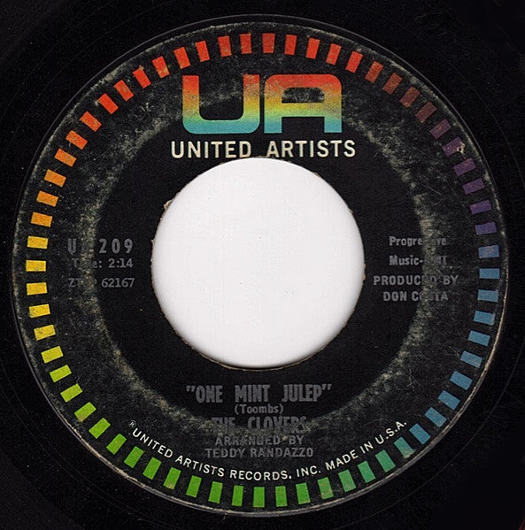 The Clovers : Lovey / One Mint Julep (7", Single, Styrene)