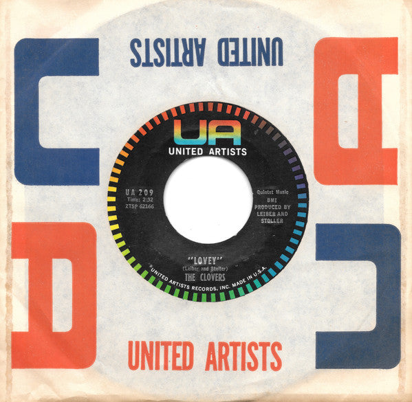 The Clovers : Lovey / One Mint Julep (7", Single, Styrene)