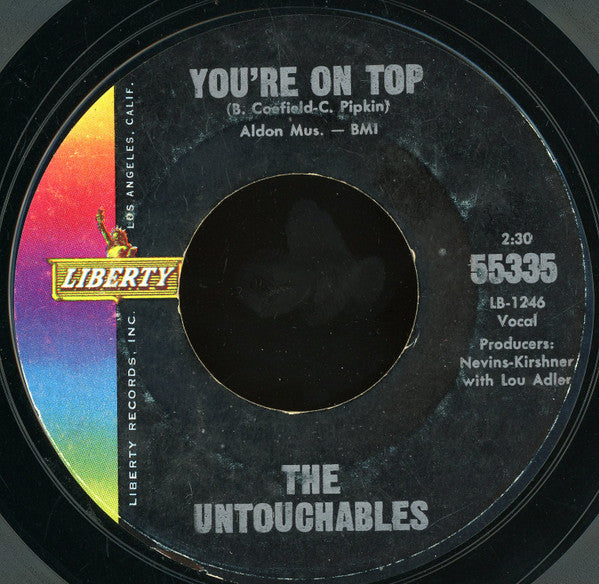 The Untouchables (9) : You're On Top / Lovely Dee (7", Mono, Styrene)