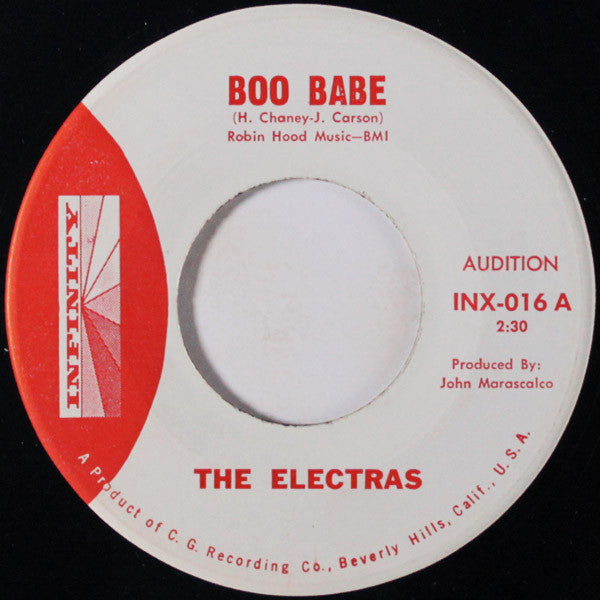 The Electras (5) : Boo Babe / The Stomp (7", Single, Promo)