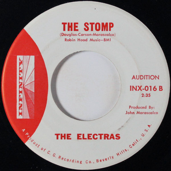 The Electras (5) : Boo Babe / The Stomp (7", Single, Promo)