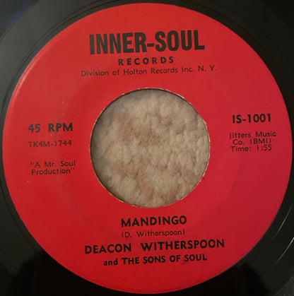 Deacon Witherspoon And The Sons Of Soul (3) : Mandingo / Harlem, U.S.A. (7")