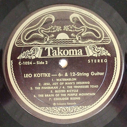 Leo Kottke : 6- And 12-String Guitar (LP, Album, RP)