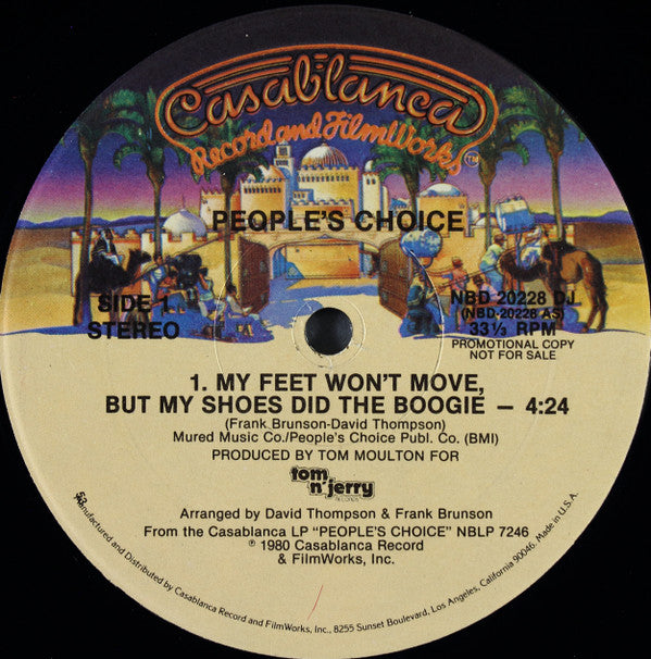 People's Choice : My Feet Won't Move But My Shoes Did The Boogie (12", Promo, 53 )