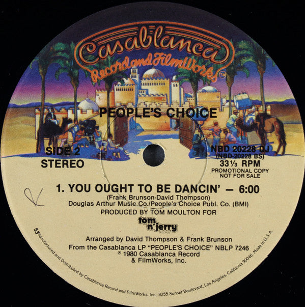 People's Choice : My Feet Won't Move But My Shoes Did The Boogie (12", Promo, 53 )