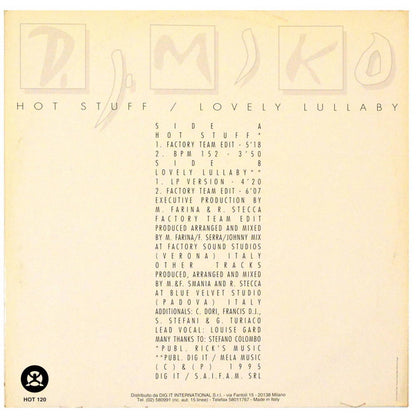 DJ Miko : Hot Stuff / Lovely Lullaby (12")