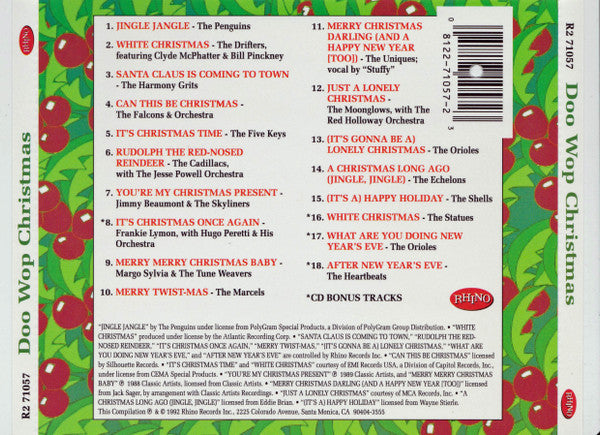 Various : Doo Wop Christmas (CD, Comp, RM)