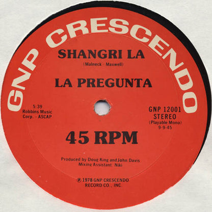 La Pregunta : Shangri La (12")