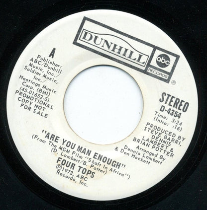 Four Tops : Are You Man Enough  (7", Single, Mono, Promo)