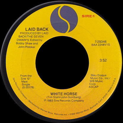 Laid Back : White Horse / So Wie So (7", Jac)