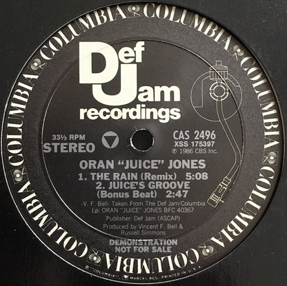 Oran 'Juice' Jones : The Rain (Remix) (12", Single, Promo)