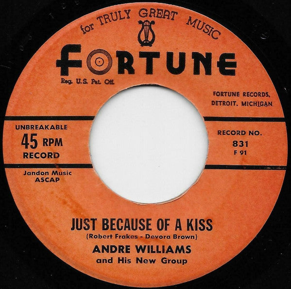 Andre Williams & His New Group : Didlee, Didlee Womp, Womp (Bacon Fat) / Just Because Of A Kiss (7", Ora)