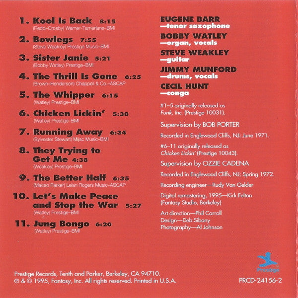 Funk Inc. : Funk, Inc. / Chicken Lickin' (CD, Comp)