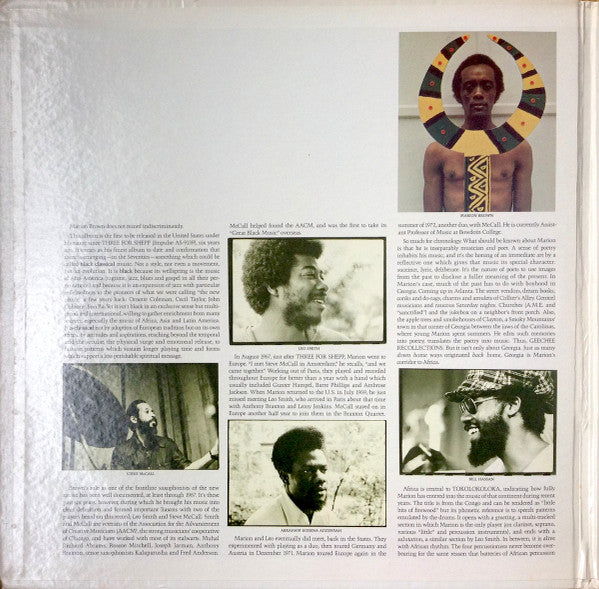 Marion Brown : Geechee Recollections (LP, Album, Quad)