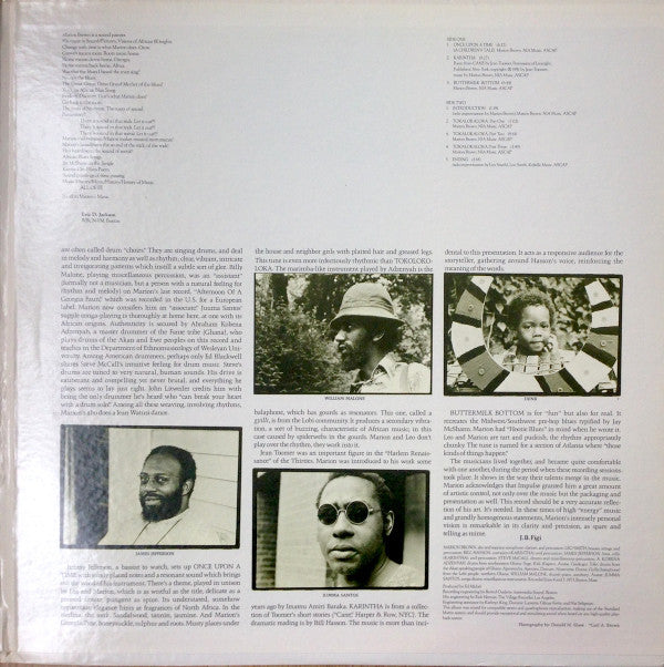 Marion Brown : Geechee Recollections (LP, Album, Quad)