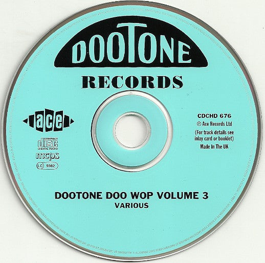 Various : Dootone Doo Wop Volume 3 (CD, Comp)