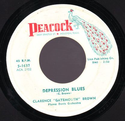 Clarence "Gatemouth" Brown : Okie Dokie Stomp / Depression Blues (7")