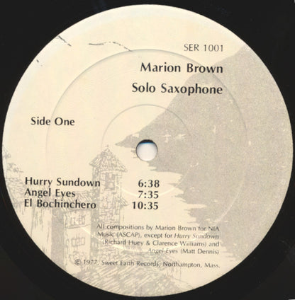Marion Brown : Solo Saxophone (LP, Album)