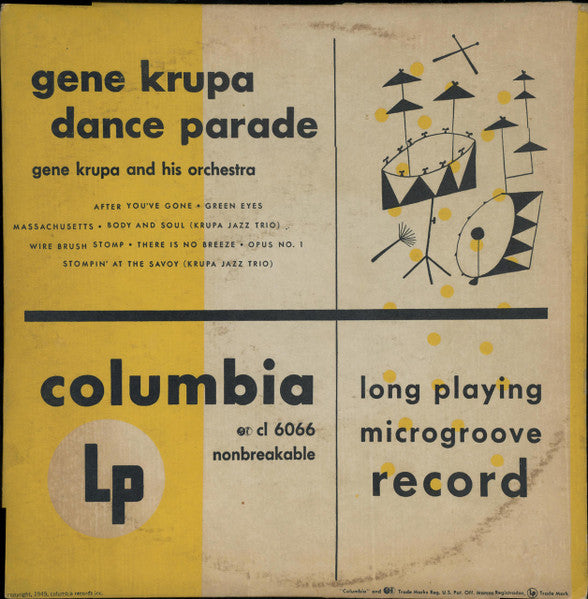 Gene Krupa And His Orchestra : Gene Krupa Dance Parade (10", Comp)