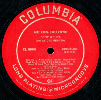 Gene Krupa And His Orchestra : Gene Krupa Dance Parade (10", Comp)
